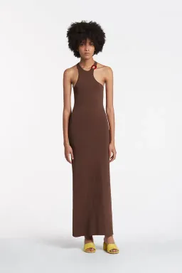 Sir The Label Aude Open Back Dress Brown Size 0 / AU 6 for rent on The Volte - image 1