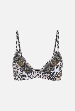 Camilla Jersey Turtleneck Tame My Tiger Black with Camilla Cool For Cats Soft Bra & Camilla Full Length Flared Pant Tame My Tiger (L / AU14) for rent on The Volte - image 7