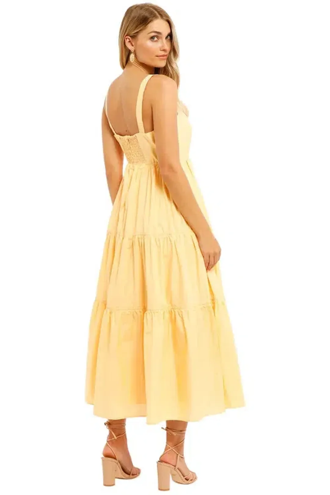 Steele Sorelle Dress Yellow Size AU 12 for rent on The Volte - main image