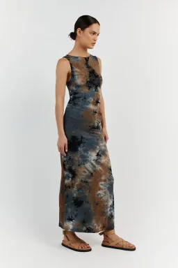Dissh Millen Midi Dress Blue Tie Dye Size M / AU 10 for rent on The Volte - image 4