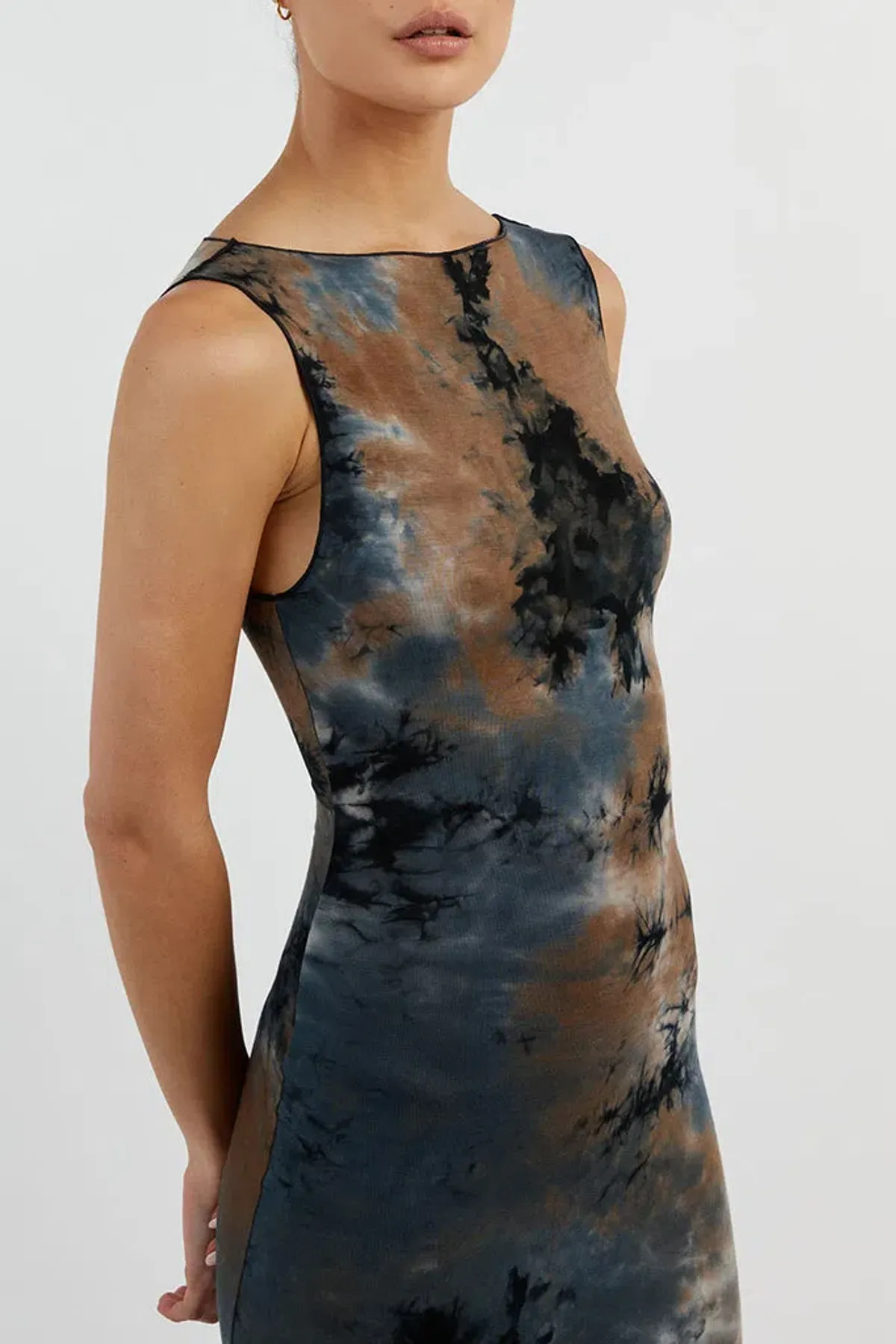 Dissh Millen Midi Dress Blue Tie Dye Size M / AU 10 - Image 5