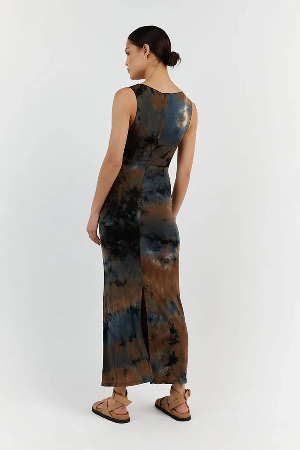 Dissh Millen Midi Dress Blue Tie Dye Size M / AU 10 - Image 3