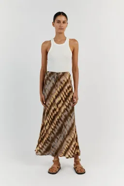 Dissh Gabi Drawstring Midi Skirt Tie Dye Multi Size AU 10 for rent on The Volte - image 4