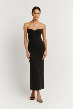 Dissh Anika Black Knit Midi Dress Black Size M/AU 12 for rent on The Volte - image 1