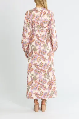 Suboo Sienna Long Sleeve Keyhole Front Maxi Dress Multi Size 14 for rent on The Volte - image 2