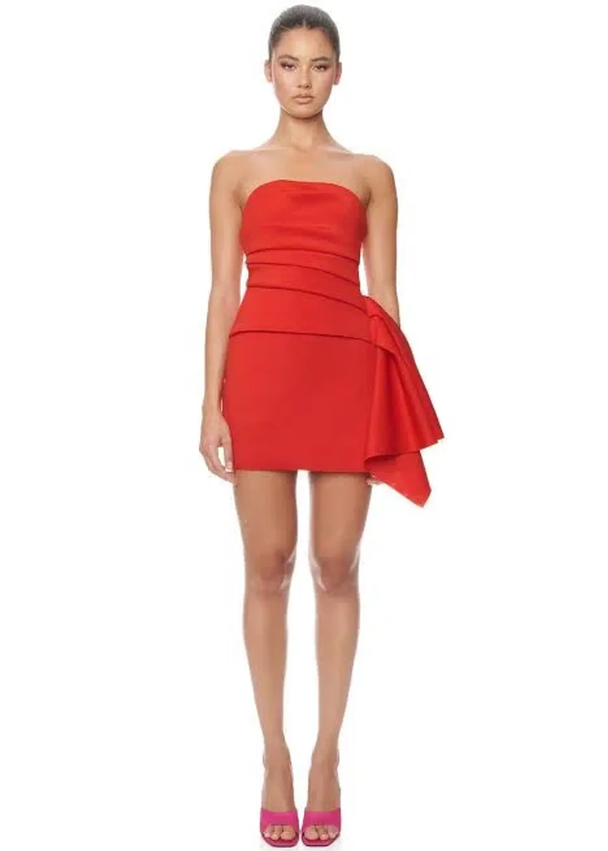 Eliya the Label Liana Mini Dress in Red Size L / Au 12 - Image 1