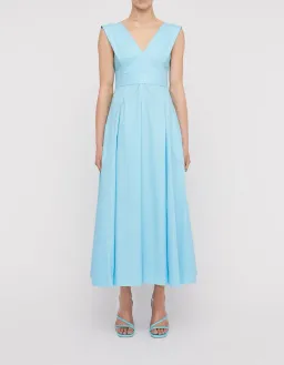 Scanlan Theodore Parachute Panelled Dress Blue Size 8 / S for rent on The Volte - image 1