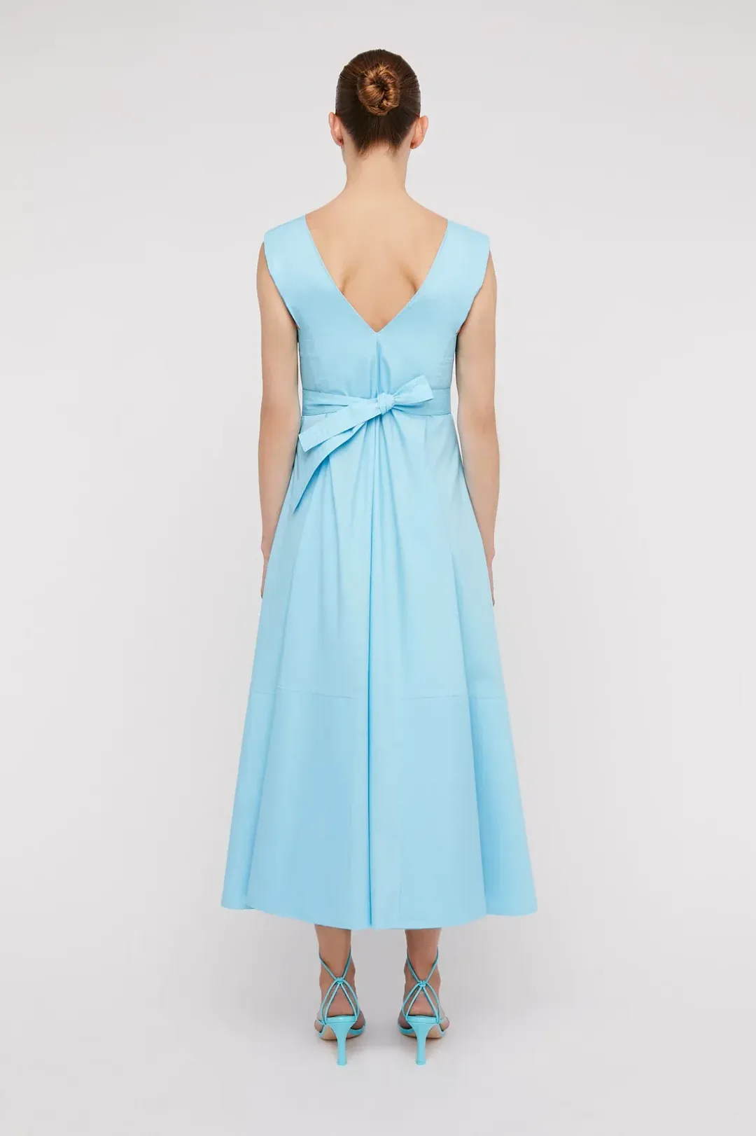 Scanlan Theodore Parachute Panelled Dress Blue Size 8 / S for rent on The Volte - main image