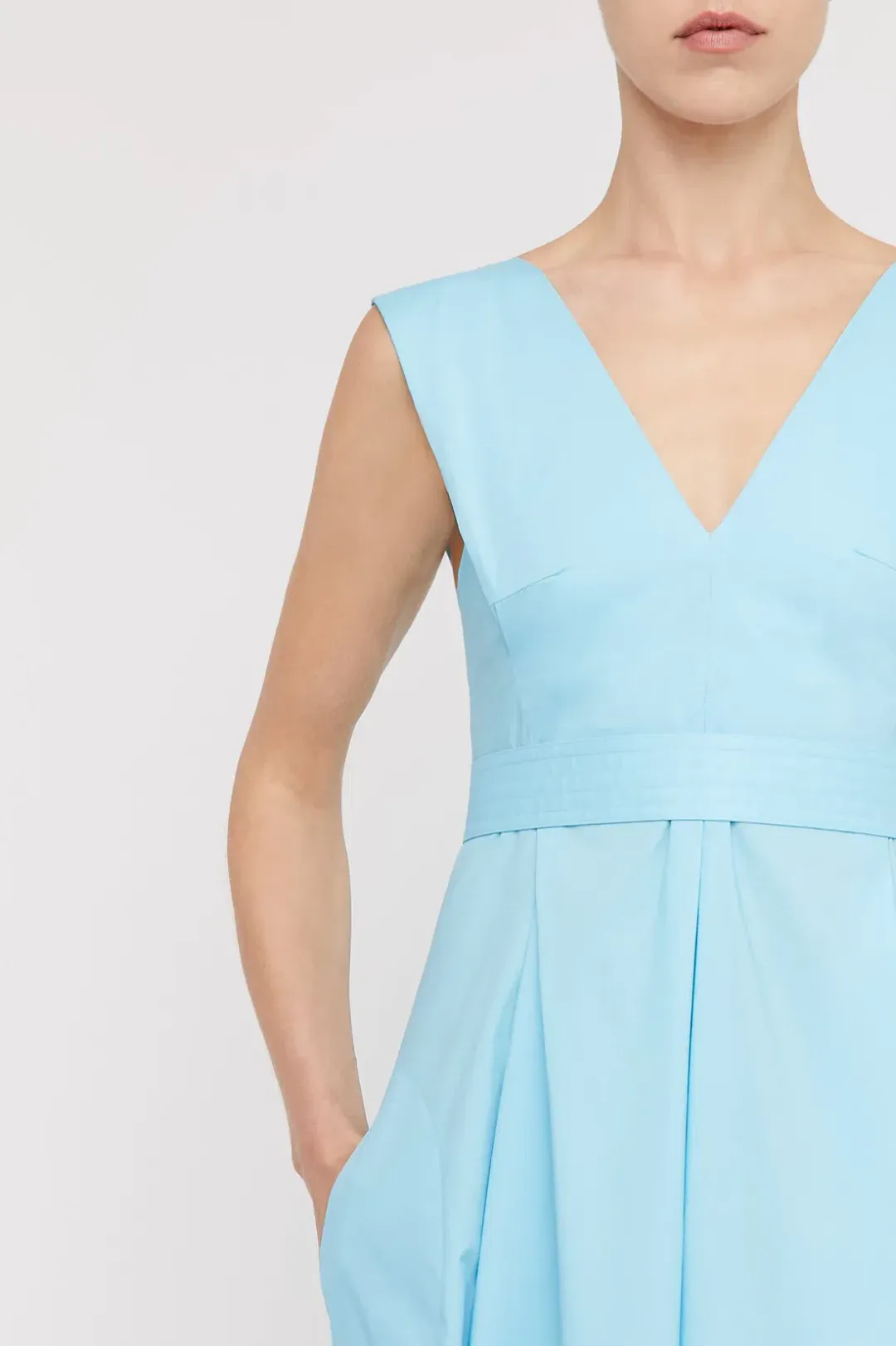 Scanlan Theodore Parachute Panelled Dress Blue Size 8 / S for rent on The Volte - main image