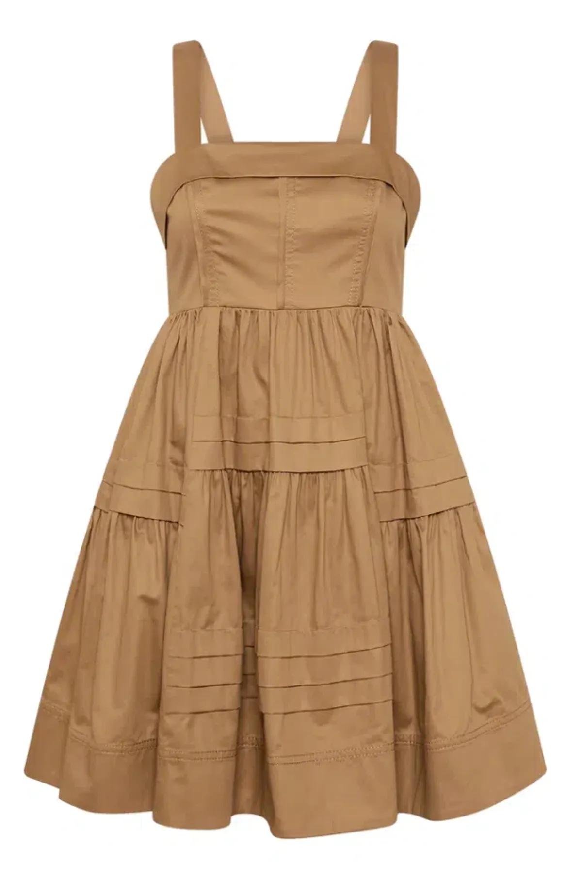 Aje Sight Bow Mini Dress Brown Size 10 - Image 4