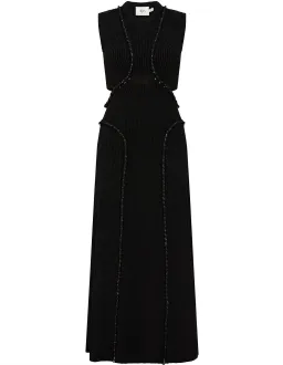 Aje Arp Cut Out Midi Dress Black Size 10 for rent on The Volte - image 4