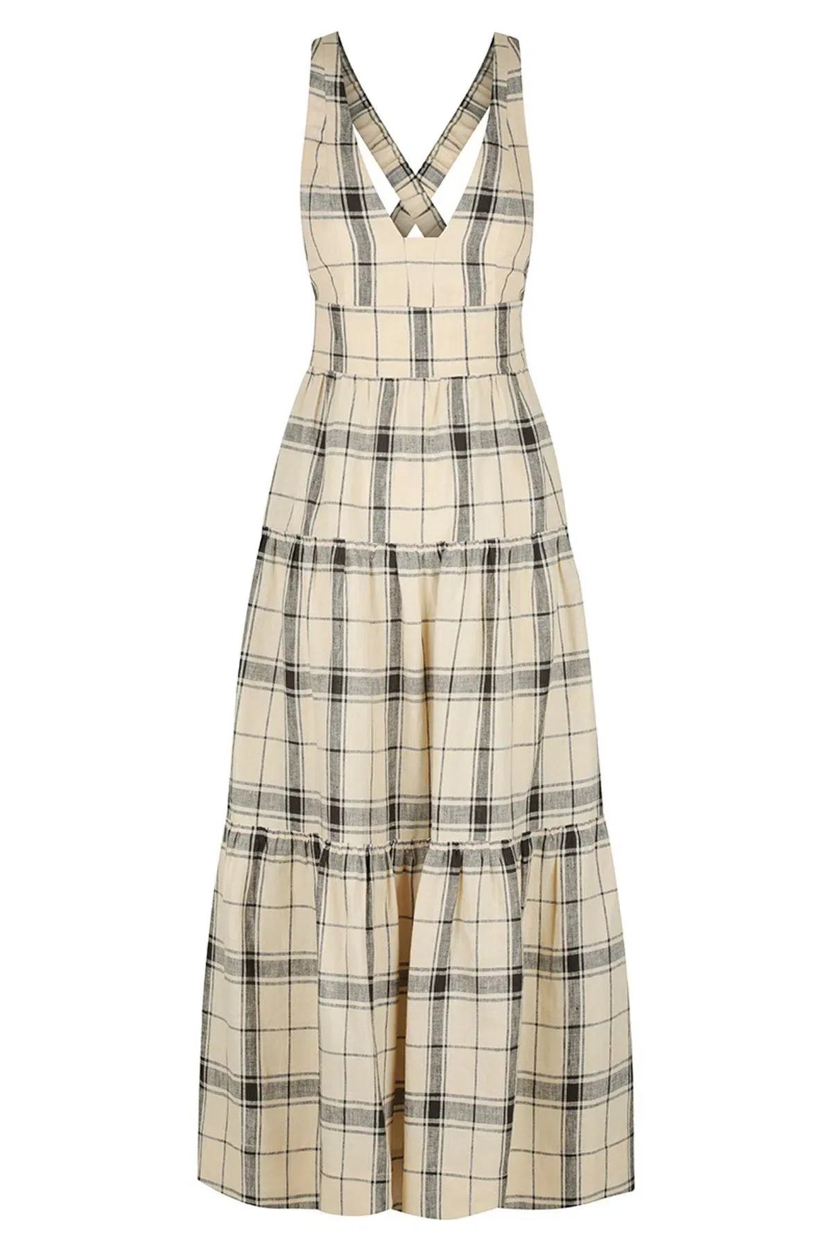 Shona Joy Indra Plunged Crossback Midi Dress Print Size 10 - Image 3