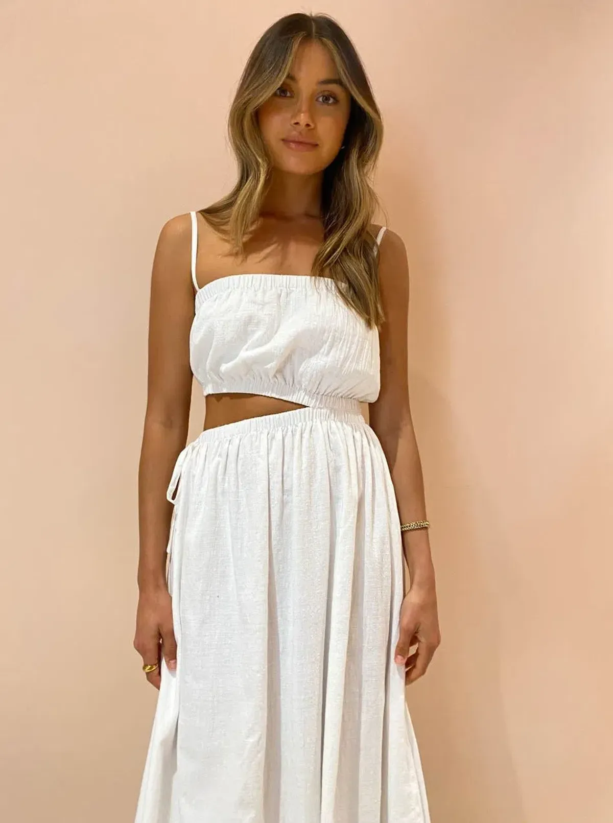 By Nicola Carnival Maxi Dress White Size 10 - Image 4