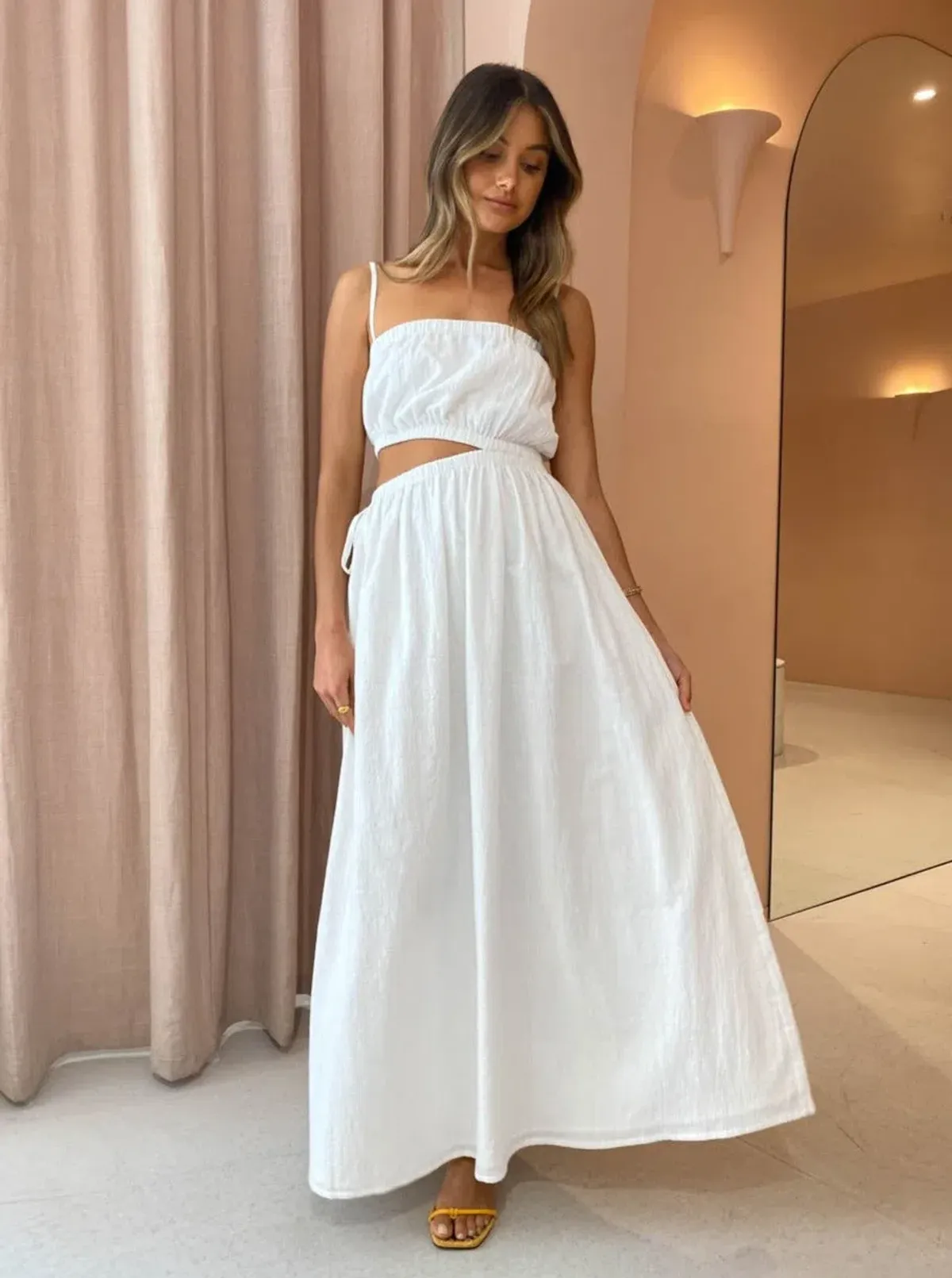 By Nicola Carnival Maxi Dress White Size 10 - Image 2