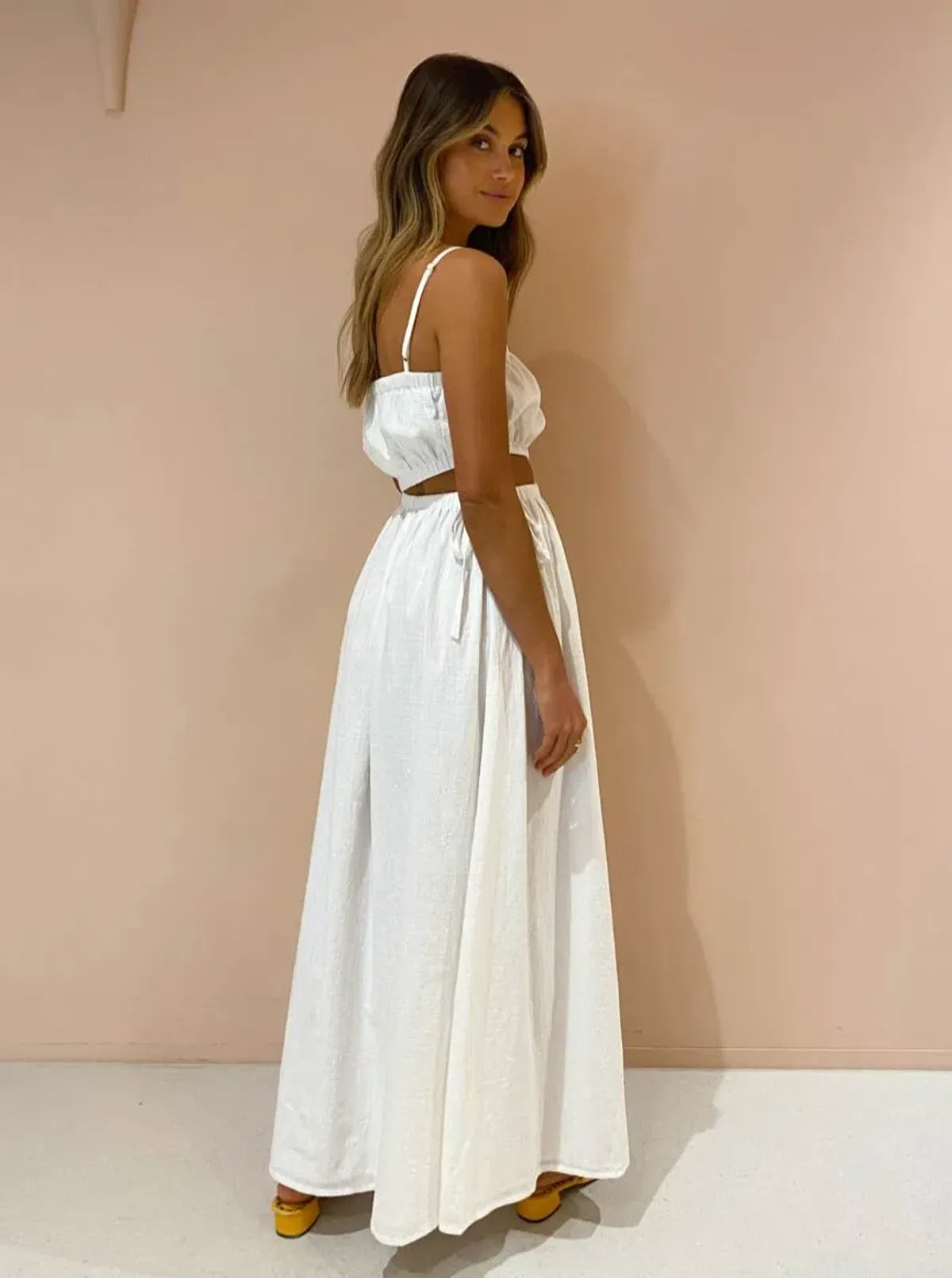 By Nicola Carnival Maxi Dress White Size 10 - Image 5