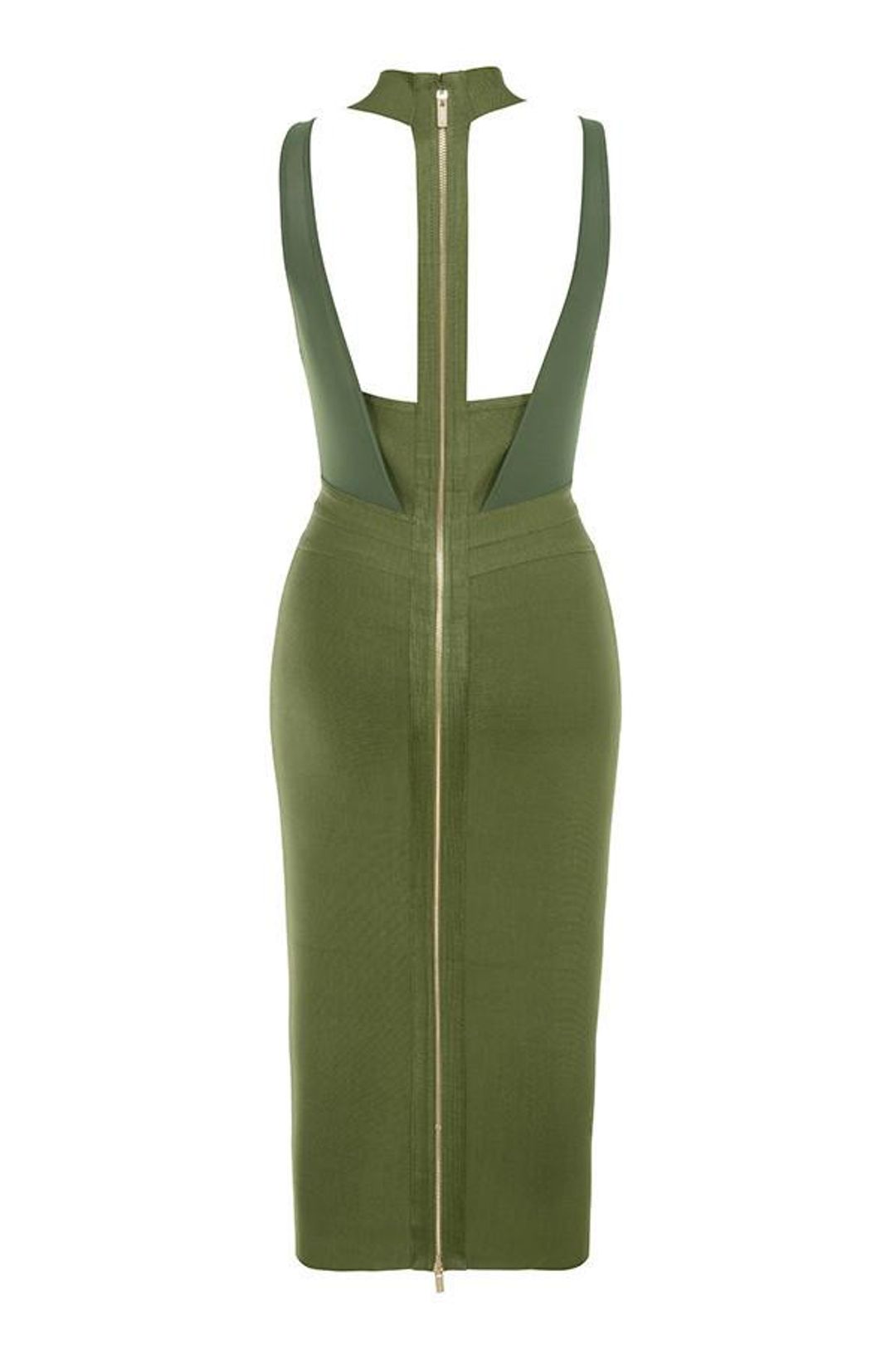 House of CB Caruso Midi Dress Green Size 8 for rent on The Volte - main image