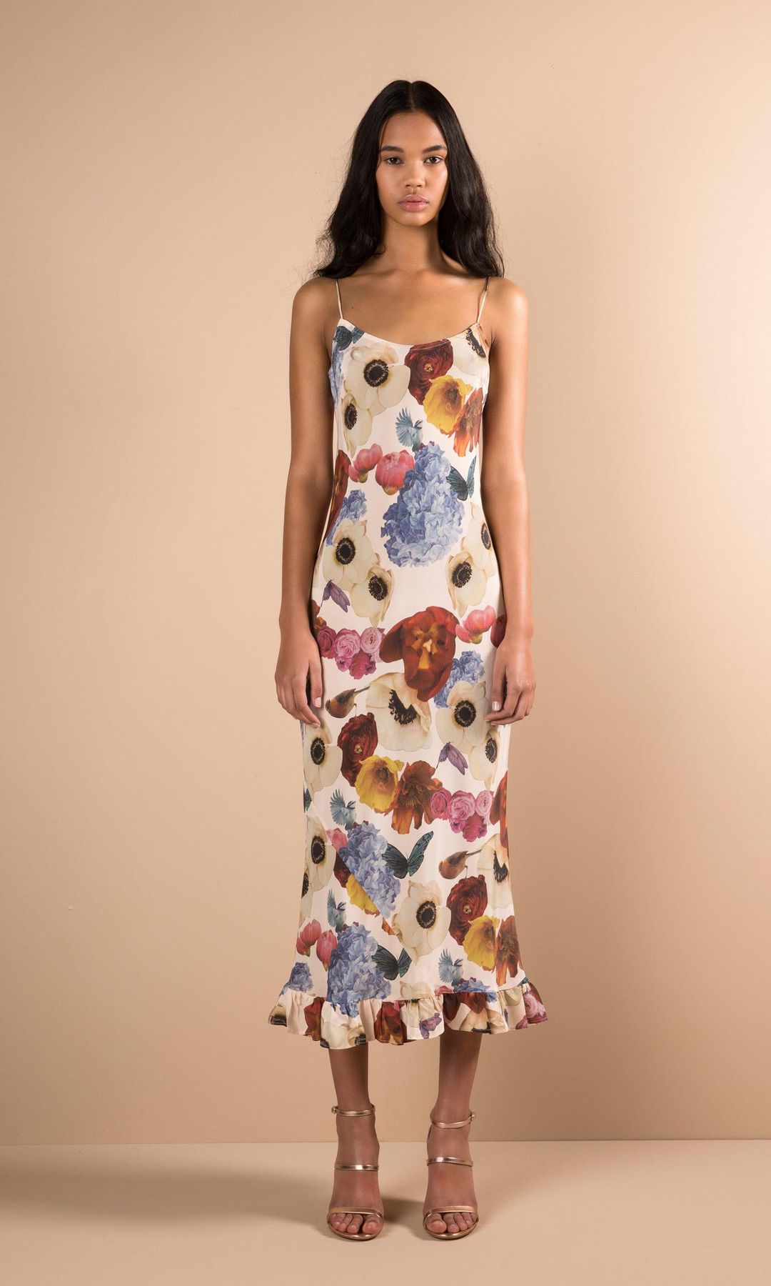 RUBY 10PM Slip MIdi Dress Floral Size 6 for rent on The Volte - main image