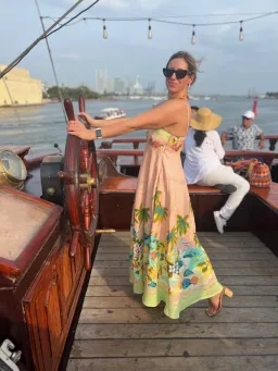 Alemais Mermaid Point Sundress Print Size 8 for rent on The Volte - image 7