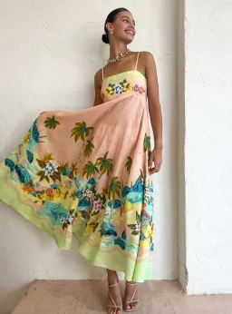 Alemais Mermaid Point Sundress Print Size 8 for rent on The Volte - image 4