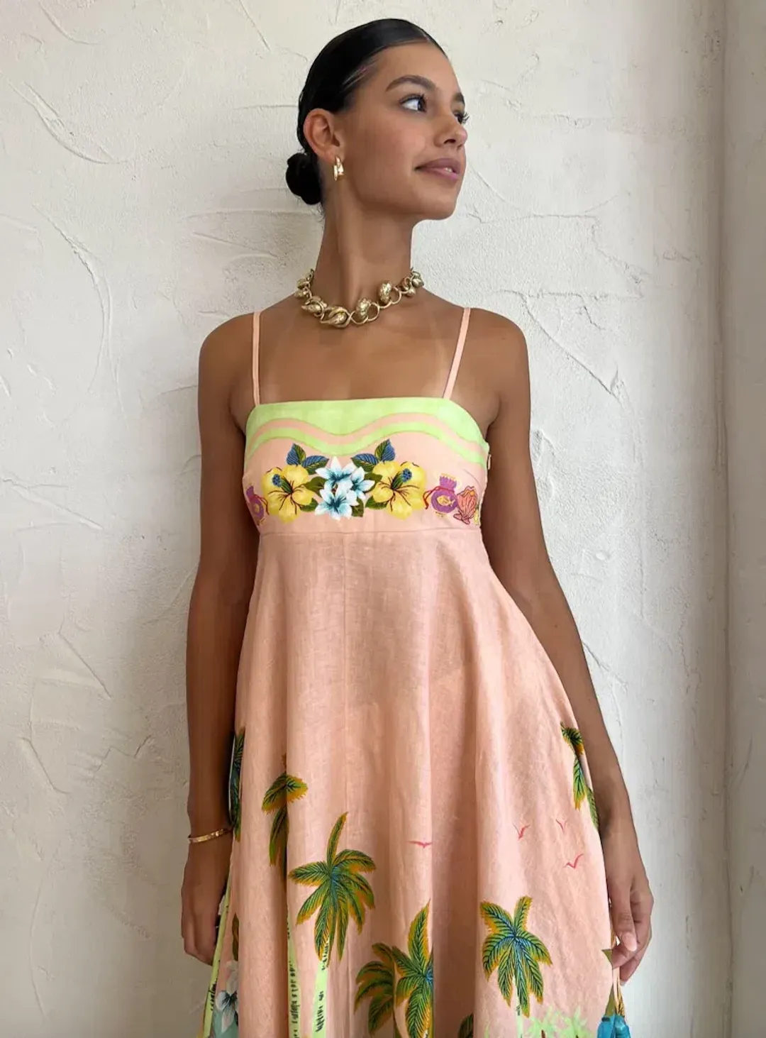 Alemais Mermaid Point Sundress Print Size 8 for rent on The Volte - main image