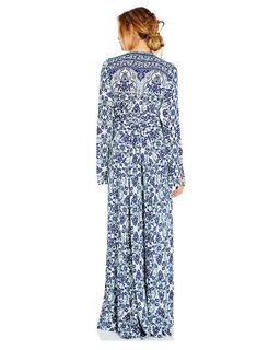 Tigerlily Turkish Baths Maxi Wrap Dress in Agean size 10 for rent on The Volte - image 3