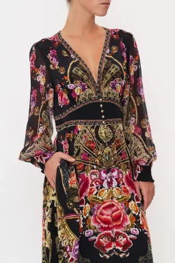 Camilla Button Dress With Shaped Waistband Dance With Duende Size XL / Au 16 for rent on The Volte - image 2