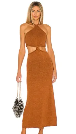 Cult Gaia Cameron Midi Dress Amber Size M / Au 10 for rent on The Volte - image 4