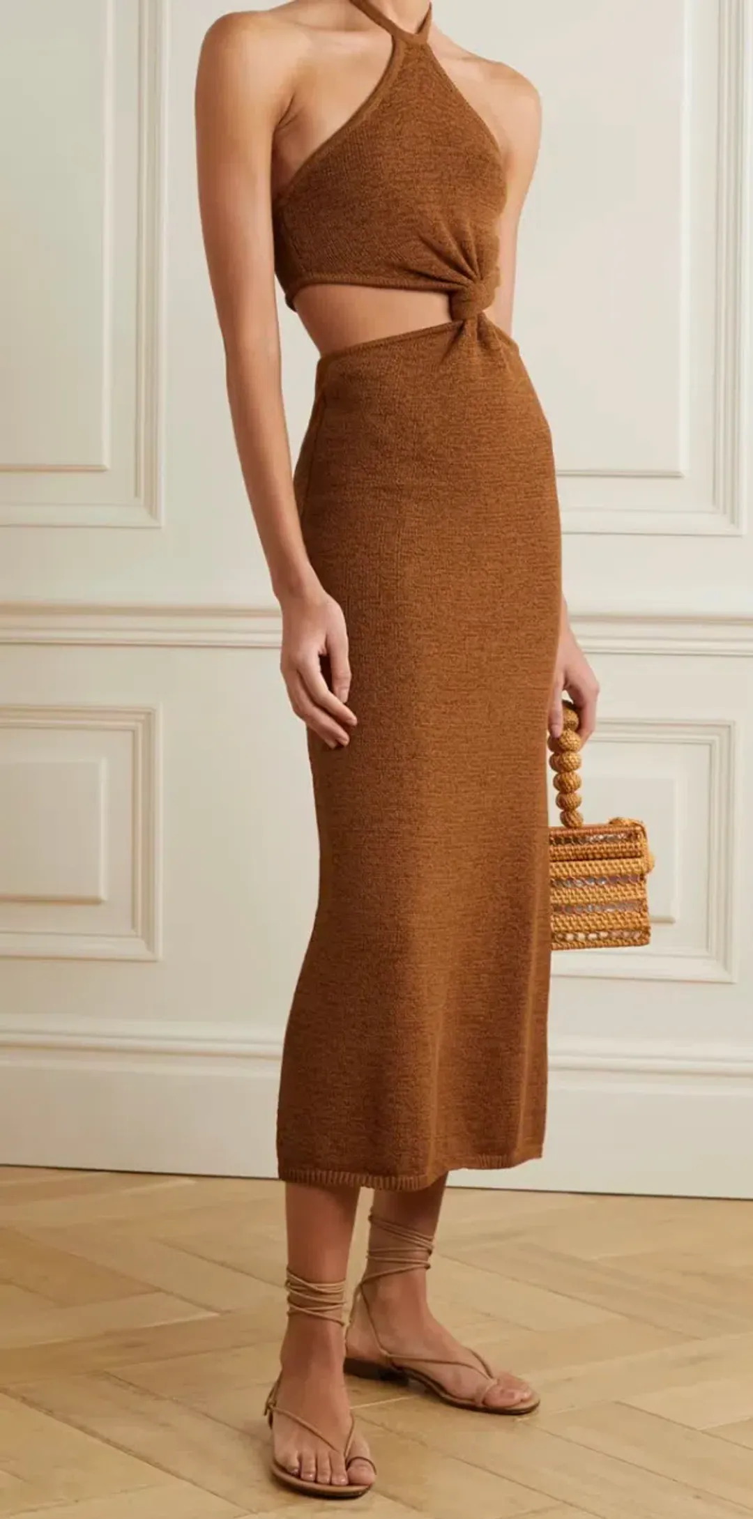 Cult Gaia Cameron Midi Dress Amber Size M / Au 10 for rent on The Volte - main image