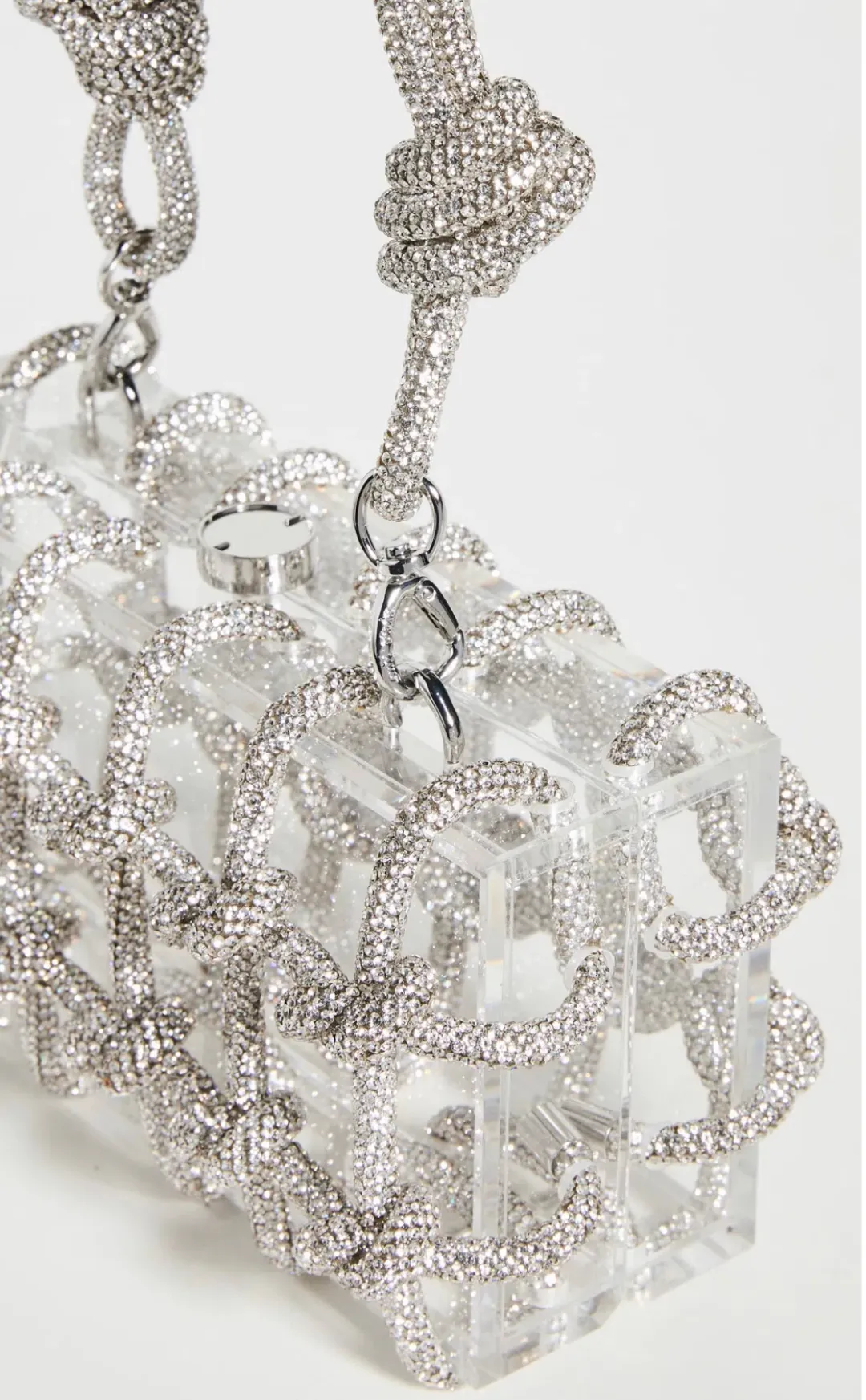 Cult Gaia Bess Shoulder Bag Silver for rent on The Volte - main image