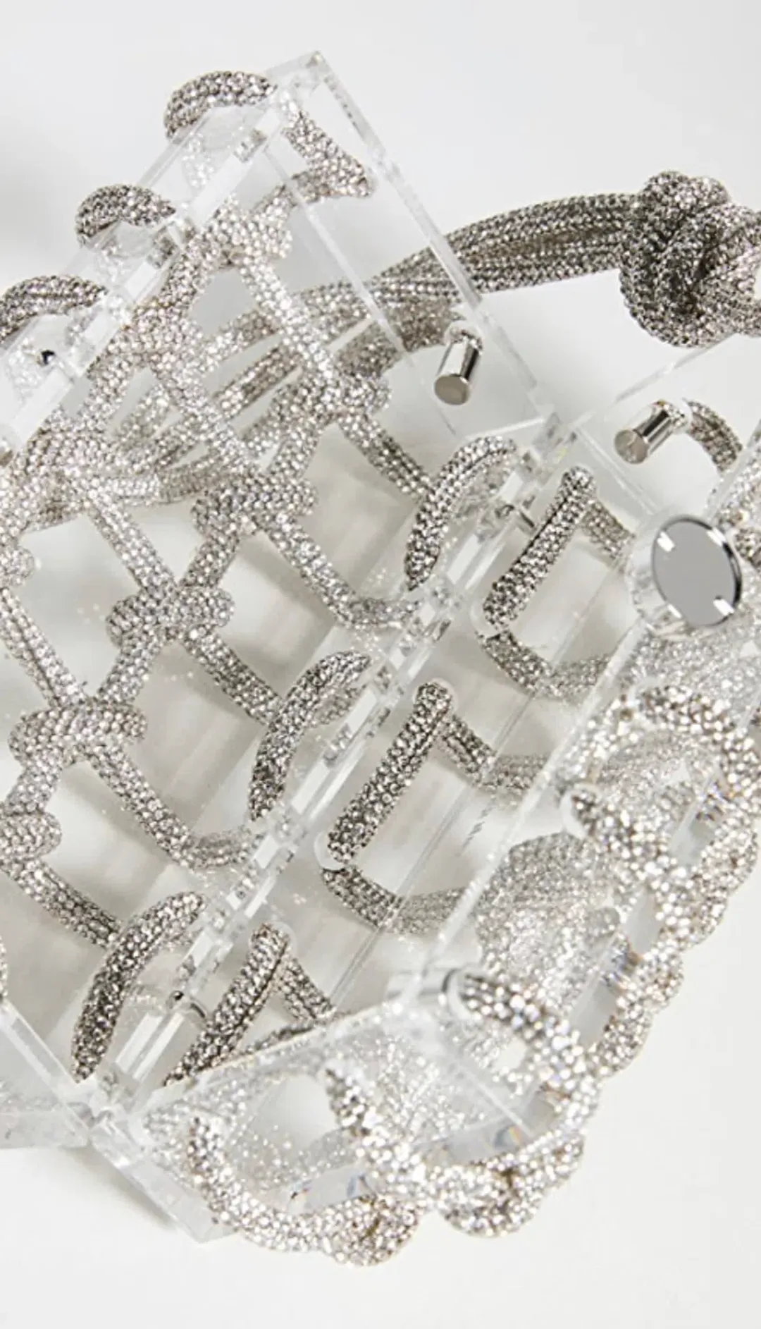 Cult Gaia Bess Shoulder Bag Silver for rent on The Volte - main image