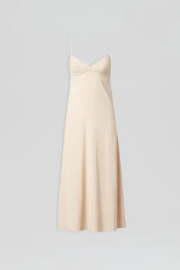 Scanlan Theodore Silk Slip Dress Nude Size 10 for rent on The Volte - image 4