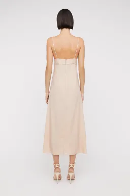 Scanlan Theodore Silk Slip Dress Nude Size 10 for rent on The Volte - image 3