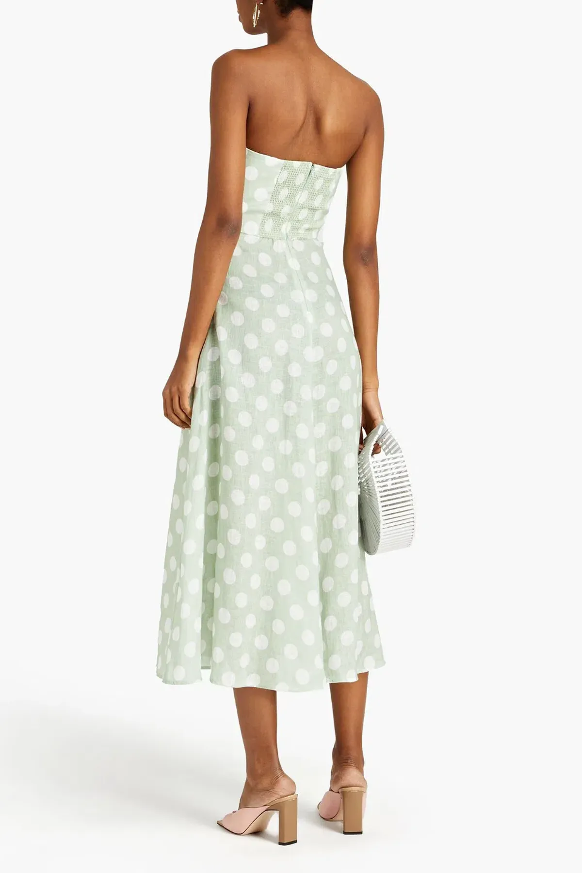 Zimmermann Riders Tie Waist Midi Dress Mint Size 1 / AU 10 - Image 2