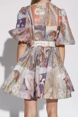 Zimmermann Kaleidoscope Puff Sleeve Mini Dress Multi Size 1 / AU 10 for rent on The Volte - image 5