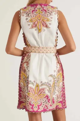 Zimmeramann Teddy Scallop Shift Dress Print Size 0 / AU 8 for rent on The Volte - image 3