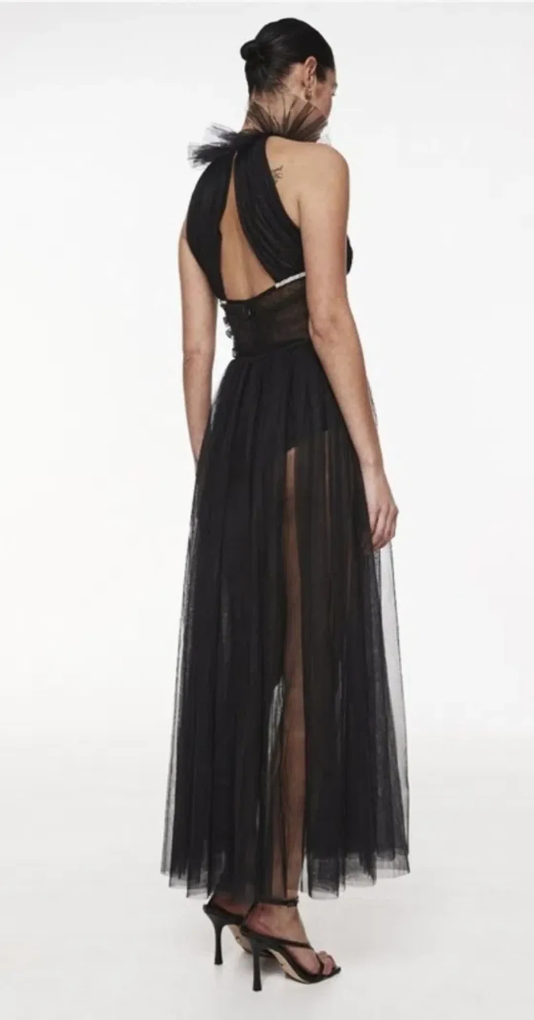 Rachel Gilbert Lou Gown Black Size AU 12 for rent on The Volte - main image