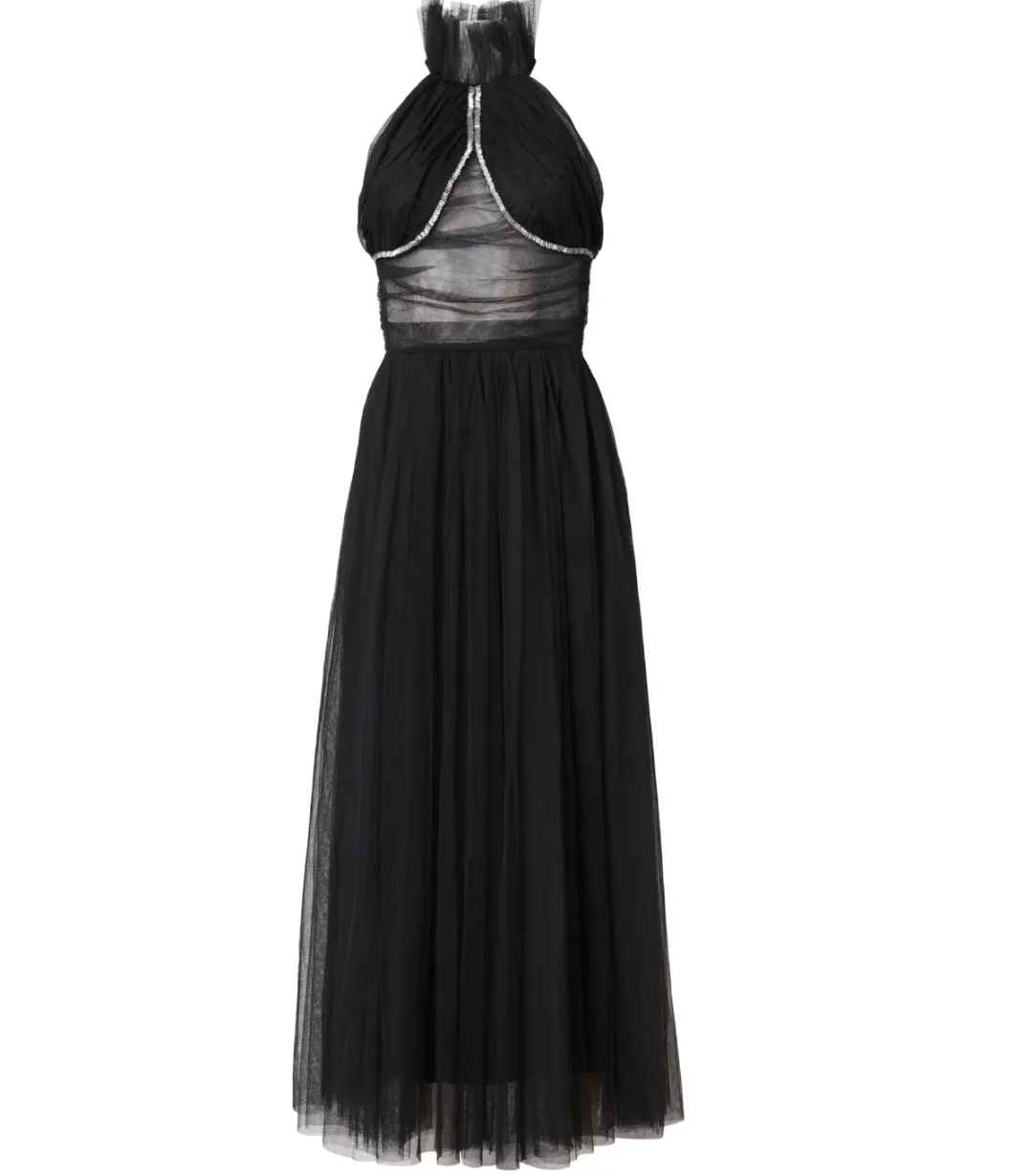 Rachel Gilbert Lou Gown Black Size AU 12 for rent on The Volte - main image