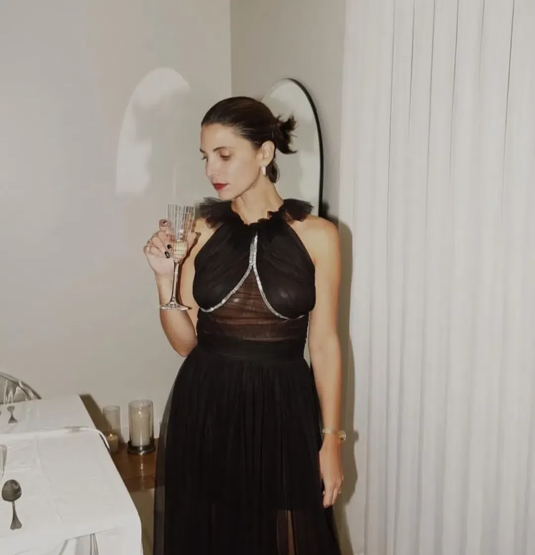 Rachel Gilbert Lou Gown Black Size AU 12 for rent on The Volte - main image