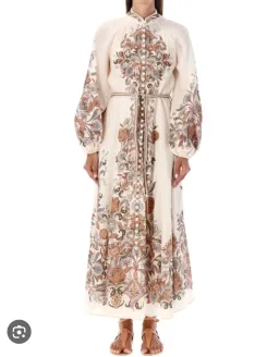 Zimmermann Devi Billow Long Dress Multi Size AU 14 for rent on The Volte - image 1