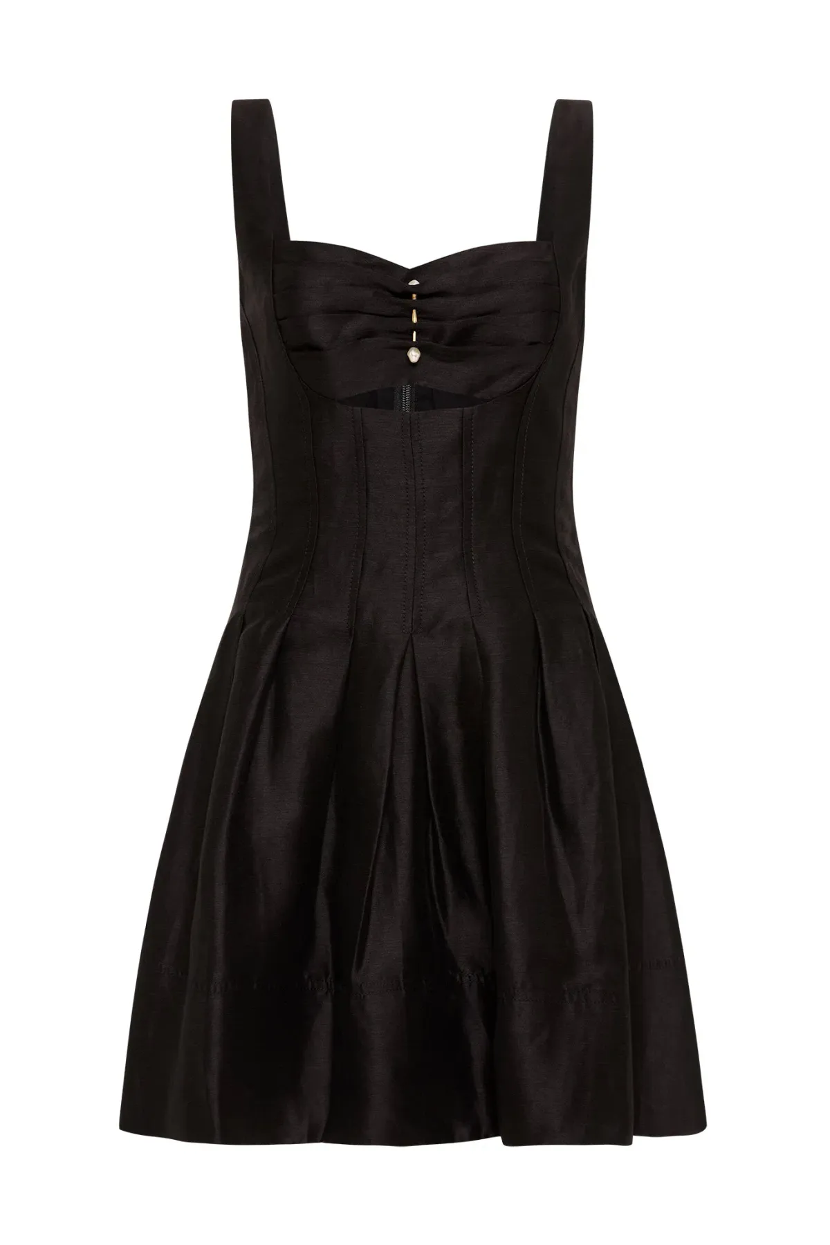 Aje Divinity Pearl Pin Mini Dress Black Size 6 - Image 3