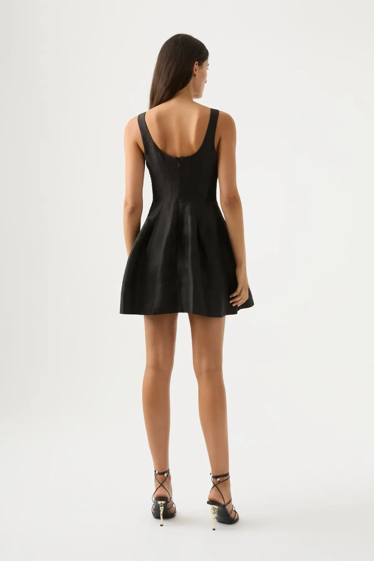Aje Divinity Pearl Pin Mini Dress Black Size 6 - Image 2