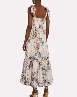 Zimmermann Brighton Tie Shoulder Dress Floral Size 0 /AU 8 for rent on The Volte - image 3