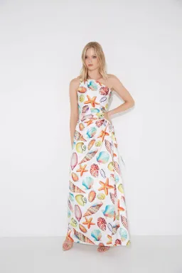 Sonya Moda Nour De La Mer Maxi Dress Print Size 10 for rent on The Volte - image 1