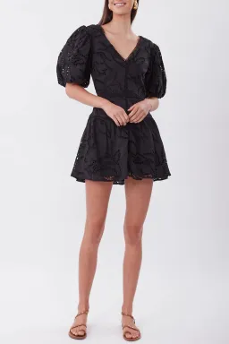 Torrance Tie The Knot Mini Dress Black Size AU 6 for rent on The Volte - image 1