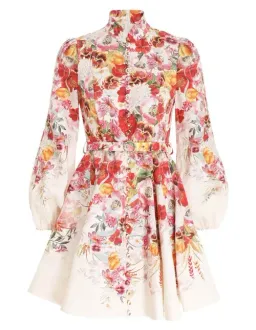 Zimmermann Wonderland Buttoned Mini Elka Poppy Ivory Size 4 / AU 14 for rent on The Volte - image 3