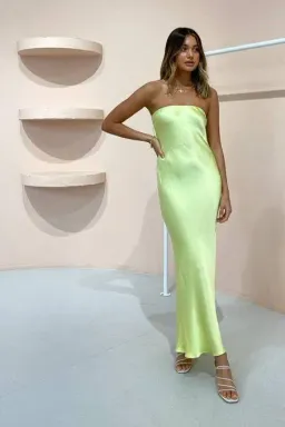 Bec & Bridge Citrus Sweetie Midi Dress Green Size AU 6 for rent on The Volte - image 1