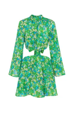 Alemais Cassandra Cut Out Mini Turquoise Size AU 8 for rent on The Volte - image 5