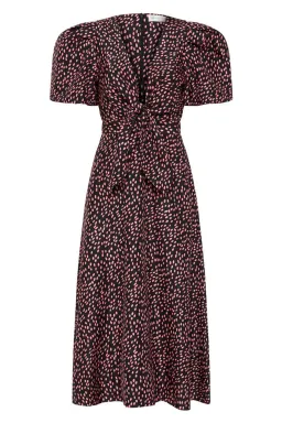 Rebecca Vallance Cha Cha Midi Dress Pink Polka Dot Size 12 for rent on The Volte - image 3