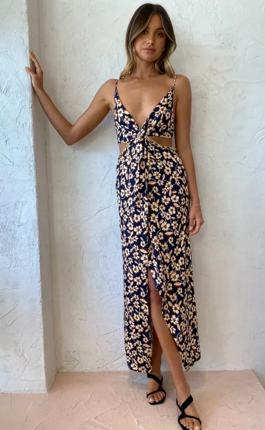 Bec & Bridge Modern Romance Twist Dress Floral Size 6 for rent on The Volte - main image