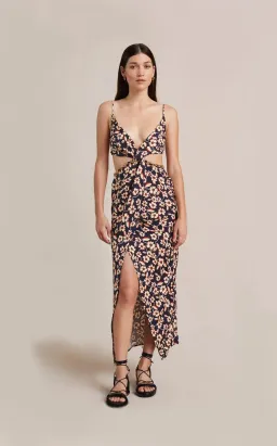 Bec & Bridge Modern Romance Twist Dress Floral Size 6 for rent on The Volte - image 1